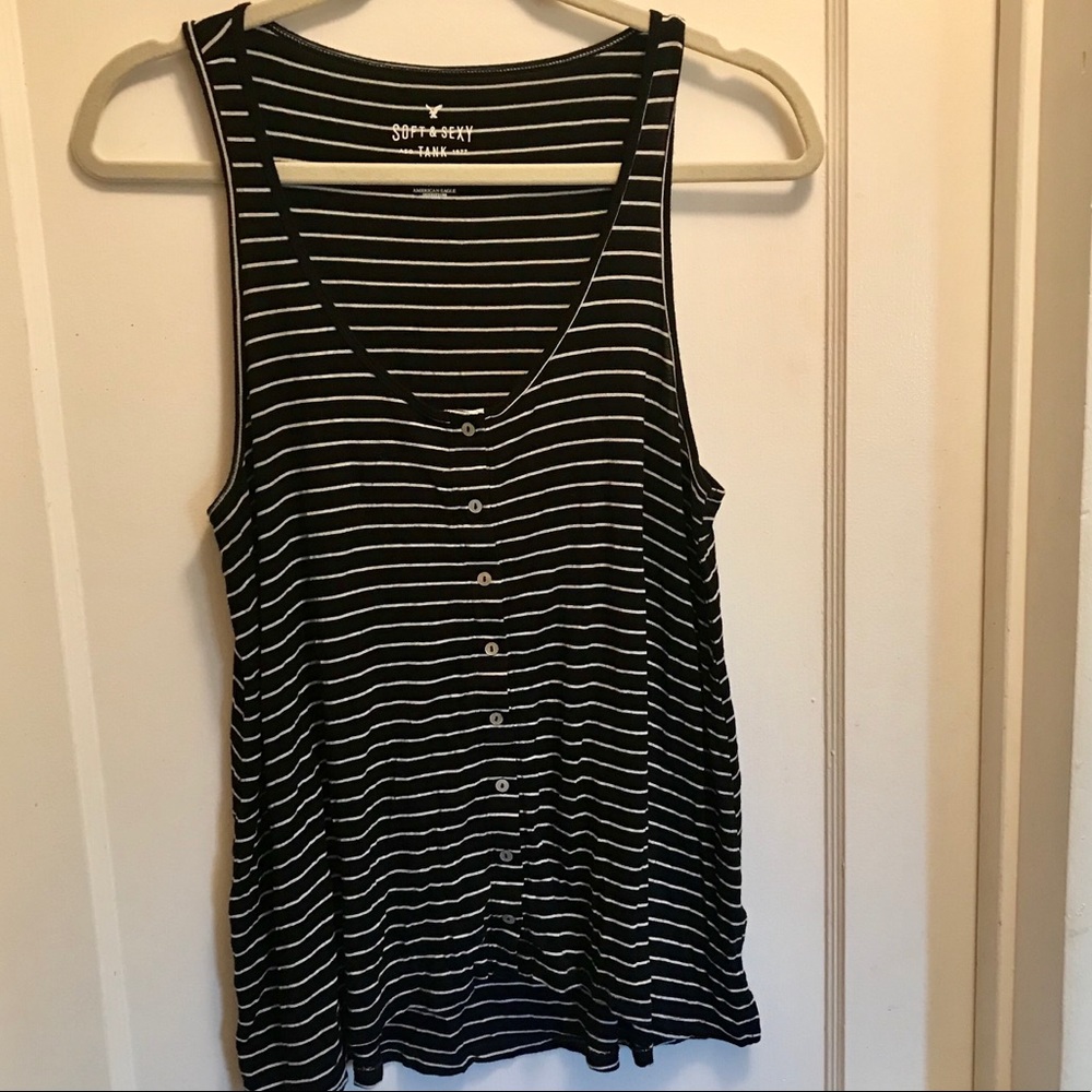 Soft & sexy button front tank